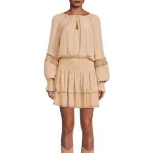 NWOT Ramy Brook Adley Mini Dress Olive Green Sz L